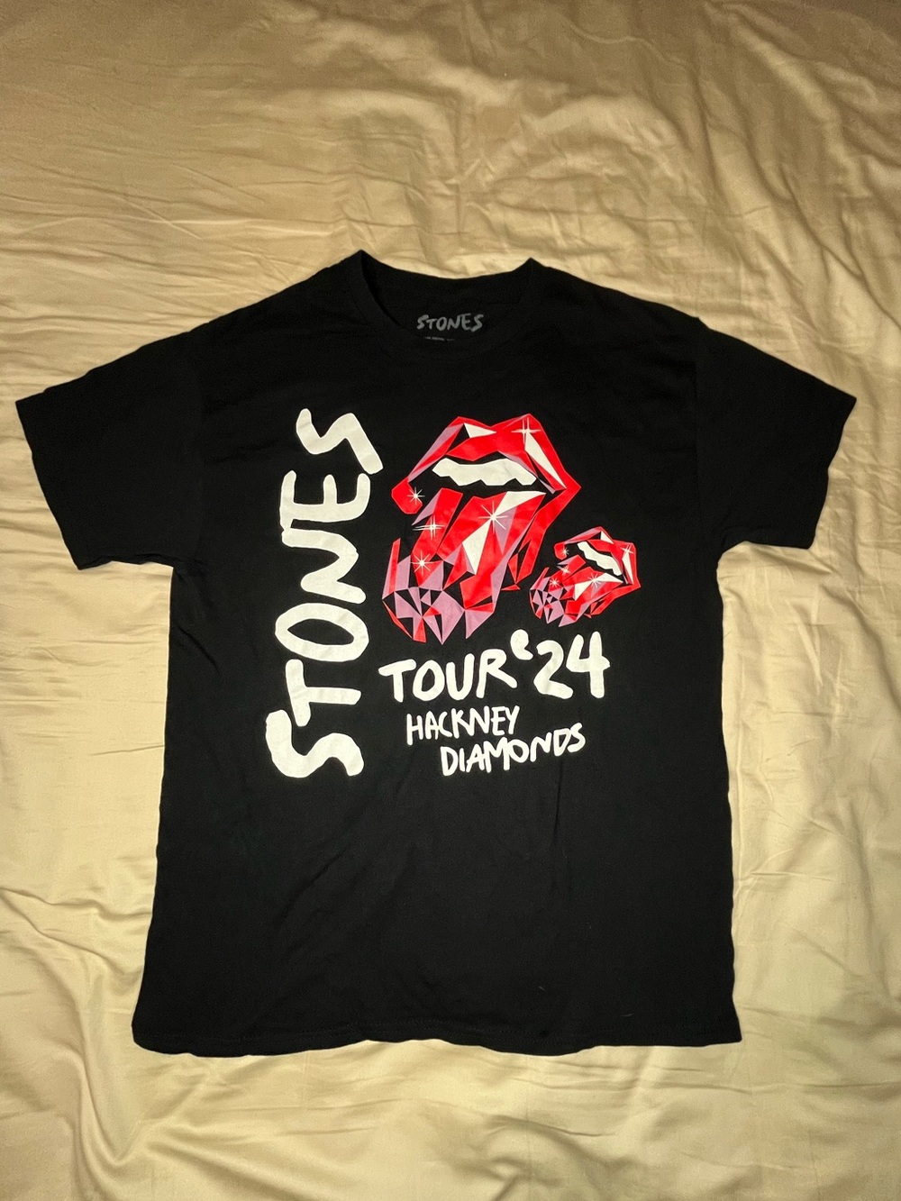 Rolling Stones Hackney Diamonds Tour T-shirt Size Large